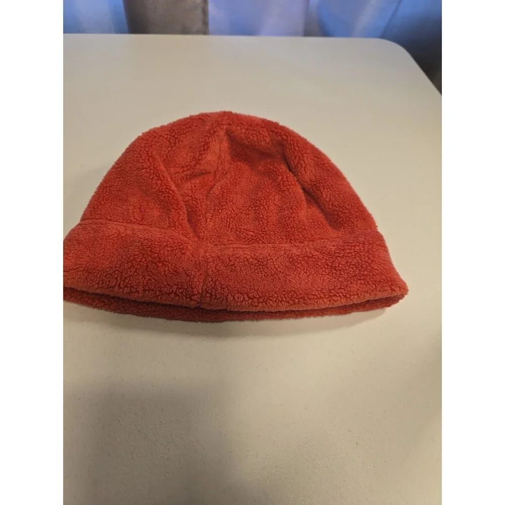 The North Face Red/pink Fleece Beanie Hat One Size Unisex Winter Soft Warm